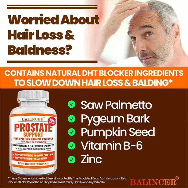 Prostate Supplements for Men - Men's Health Supplements for Prostate Health, Hair, Urinary Health, Bladder and Urinary Issues