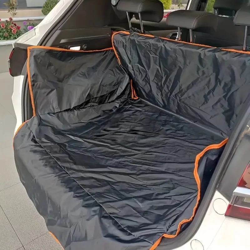 Pet Car Trunk Mat Durable Polyester Non-Slip Scratch Resistant Easy Clean SUV Car Pet Safety Pad Auto Interior Protector