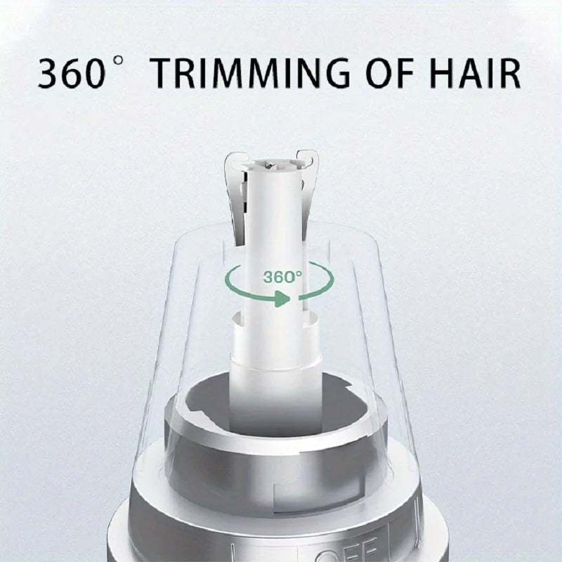 Men's 4-in-1 Electric Grooming Kit, Rechargeable, for trimming hair, beard, nose hair, and ear hair. Precise cleaning with gentl