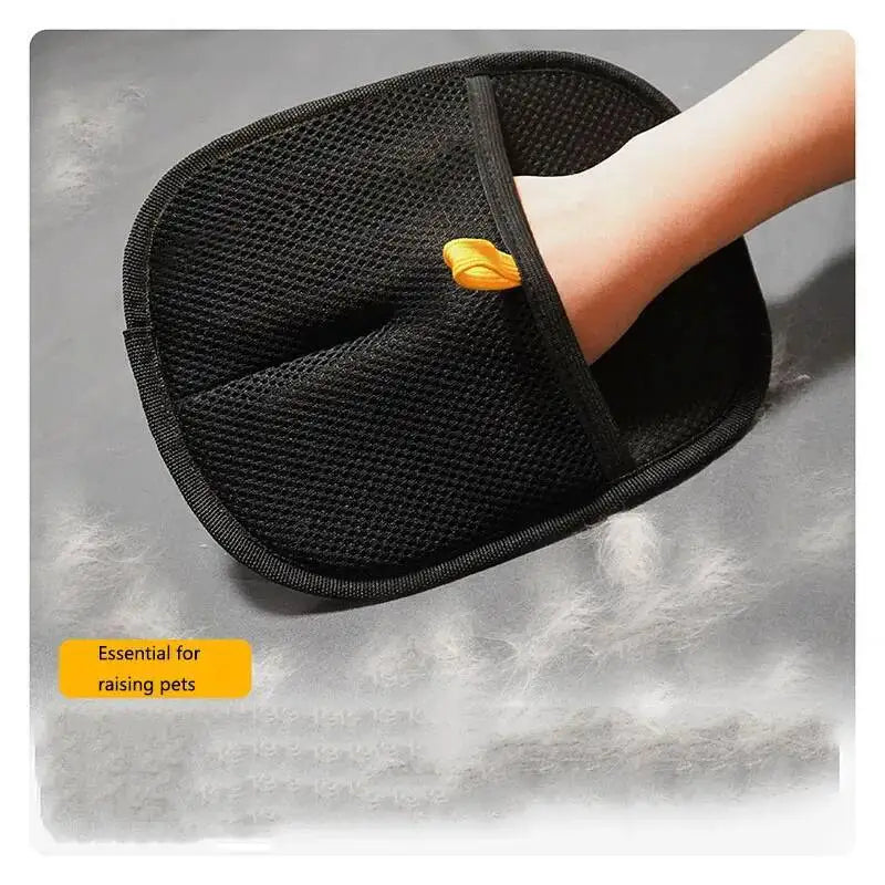 Pet Hair Removal Tool Reusable Static Removal Gloves, Double-Sided Grooming Gloves for Pets, Removes Pet Fur Hair for Carpets