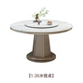 Dining Room Furniture American Light Luxury Rock Slab Dining Table Modern Simple Round High-end French Solid Wood Dining Table