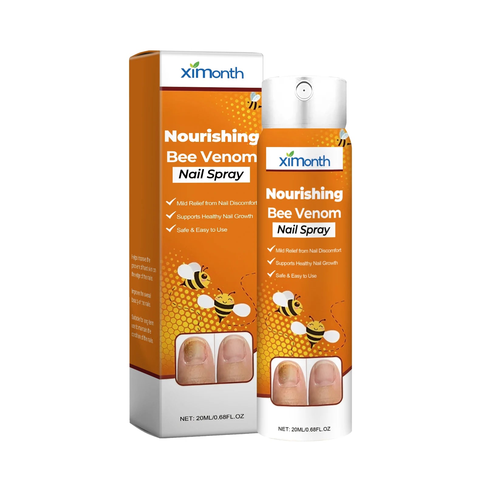 Nail Nourishing Spray Gentle Care for Hands and Feet, Strengthens Nails, Moisturizes, and Softens Cuticles