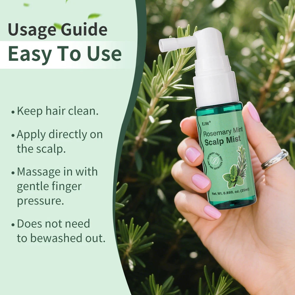 Hair Growth Spray,Scalp Scrub,Rosemary Scalp Exfoliator Scrub Shampoo,Hair Booster Serum,Strengthens Hair Roots,Helps Strengthen