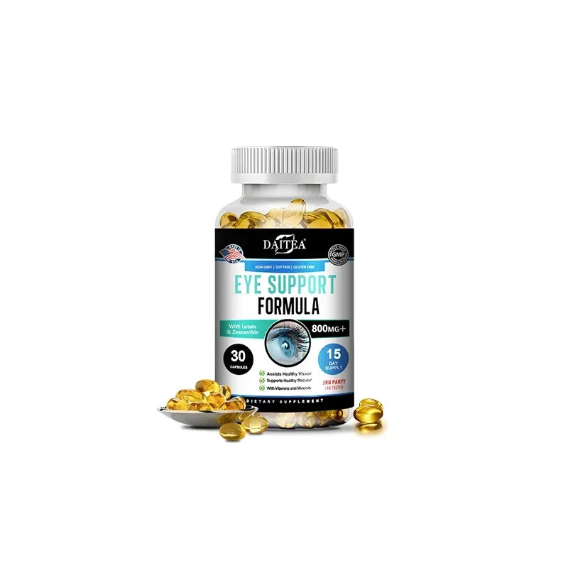 Lutein and Zeaxanthin Capsules, Eye Health Supplement and Vitamins and Minerals, Support Vision Health, Macula Health, 800 Mg