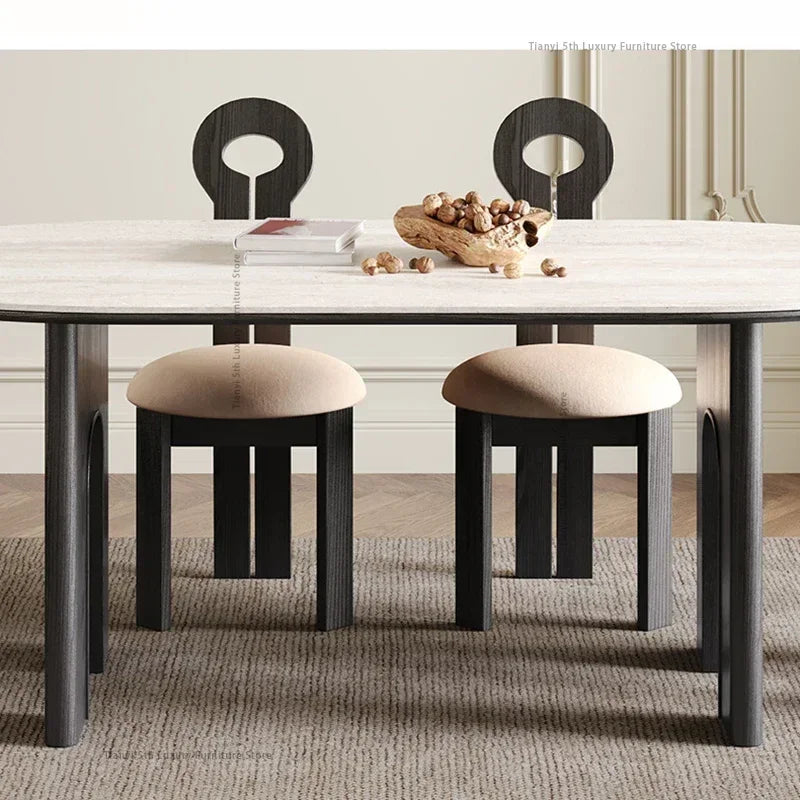 Nordic Wooden Dining Tables Living Room Marble Modern Dining Tables Kitchen Italian Design Home Furniture Tavolo Pranzo LLDT