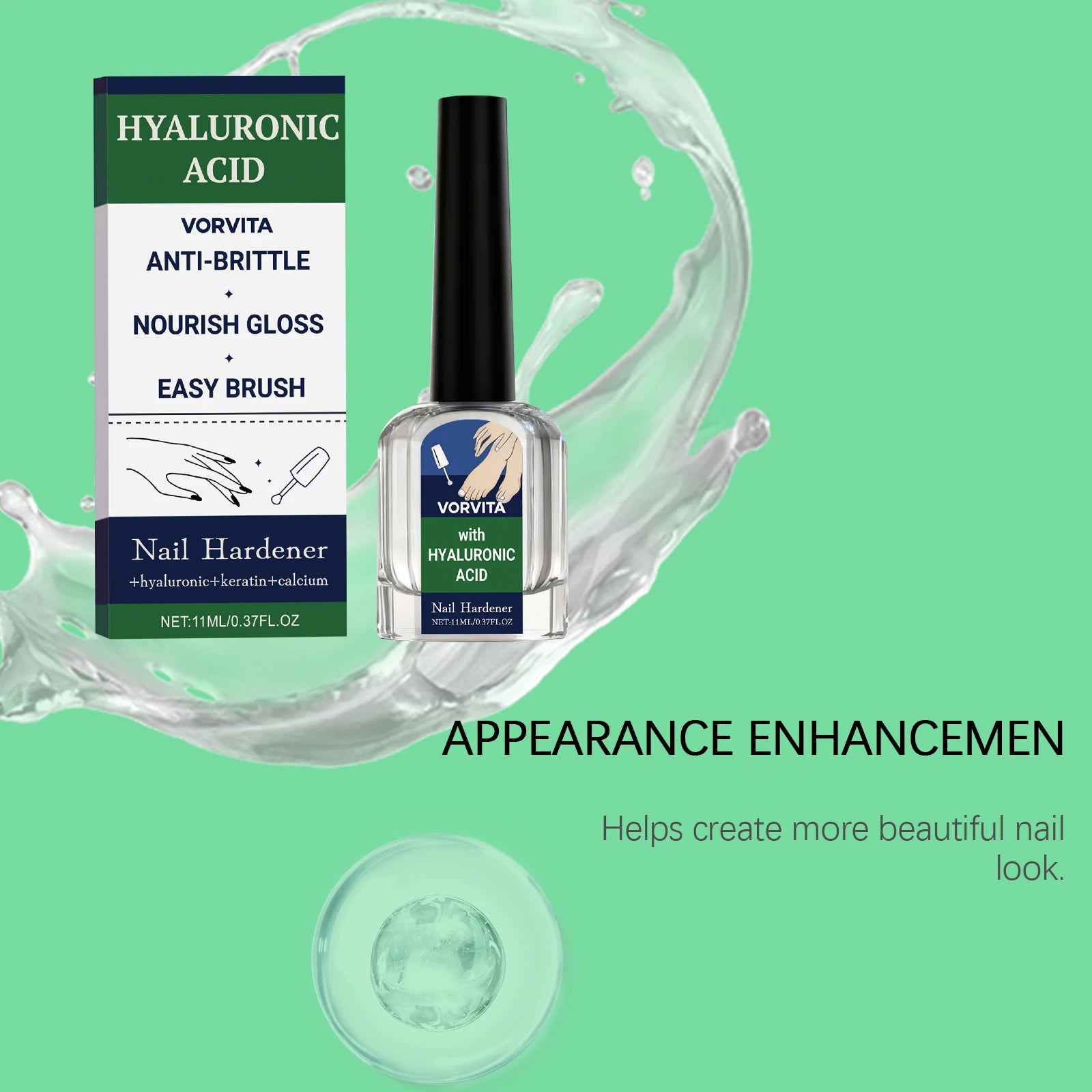 Nail Care Serum Gentle Moisturizing Nourishing for Hands & Feet Nails Daily Care Shiny Smooth Healthy Nail Surface