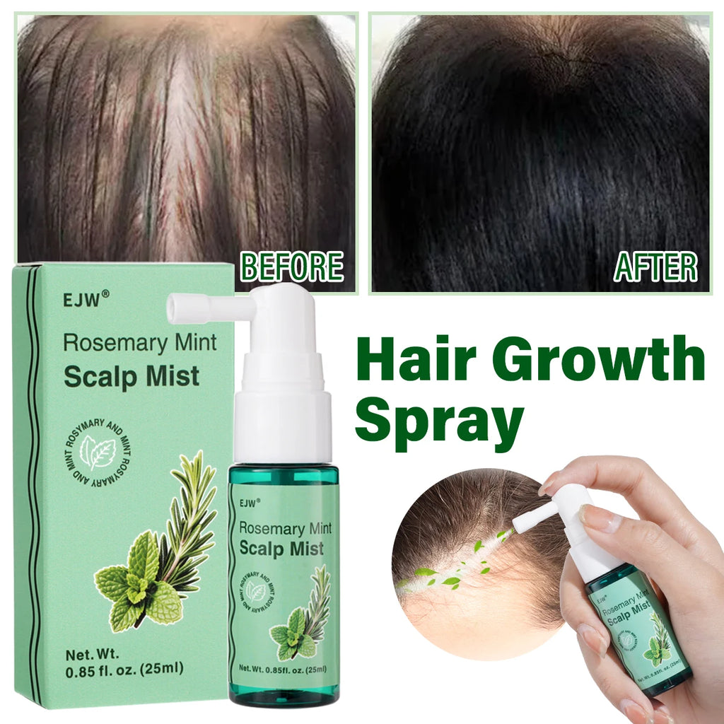 Hair Growth Spray,Scalp Scrub,Rosemary Scalp Exfoliator Scrub Shampoo,Hair Booster Serum,Strengthens Hair Roots,Helps Strengthen