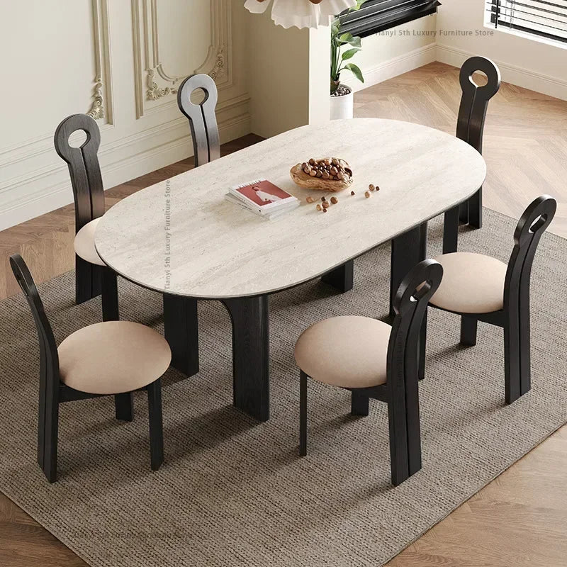 Nordic Wooden Dining Tables Living Room Marble Modern Dining Tables Kitchen Italian Design Home Furniture Tavolo Pranzo LLDT