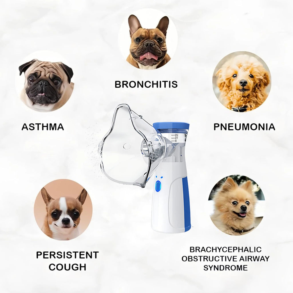 Pet Asthma Inhaler Nebulizer for Respiratory Relief Easy-to-Use Veterinary Animals Device Promotes Pet Health