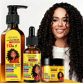 Curly Hair Care Kit, 10-in-1 Curl Cream, Batana Oil Serum & Hair Mask, Nourishing & Defining for Natural Curls
