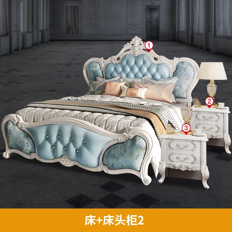 Replica European Bed Japanese Sleeping Postmodern Skincare Princess Bed Bedroom Service Lazy Reception Muebles Room Furniture