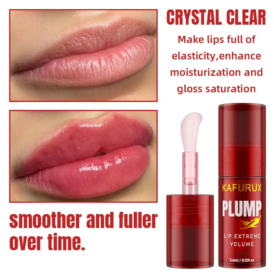 1/2PCS Lip Plump Long Lasting Lip Oil Moisturizing Lip Gloss Serum Instant Volumising Essence Oil Repair Lip Fine Lines Increase