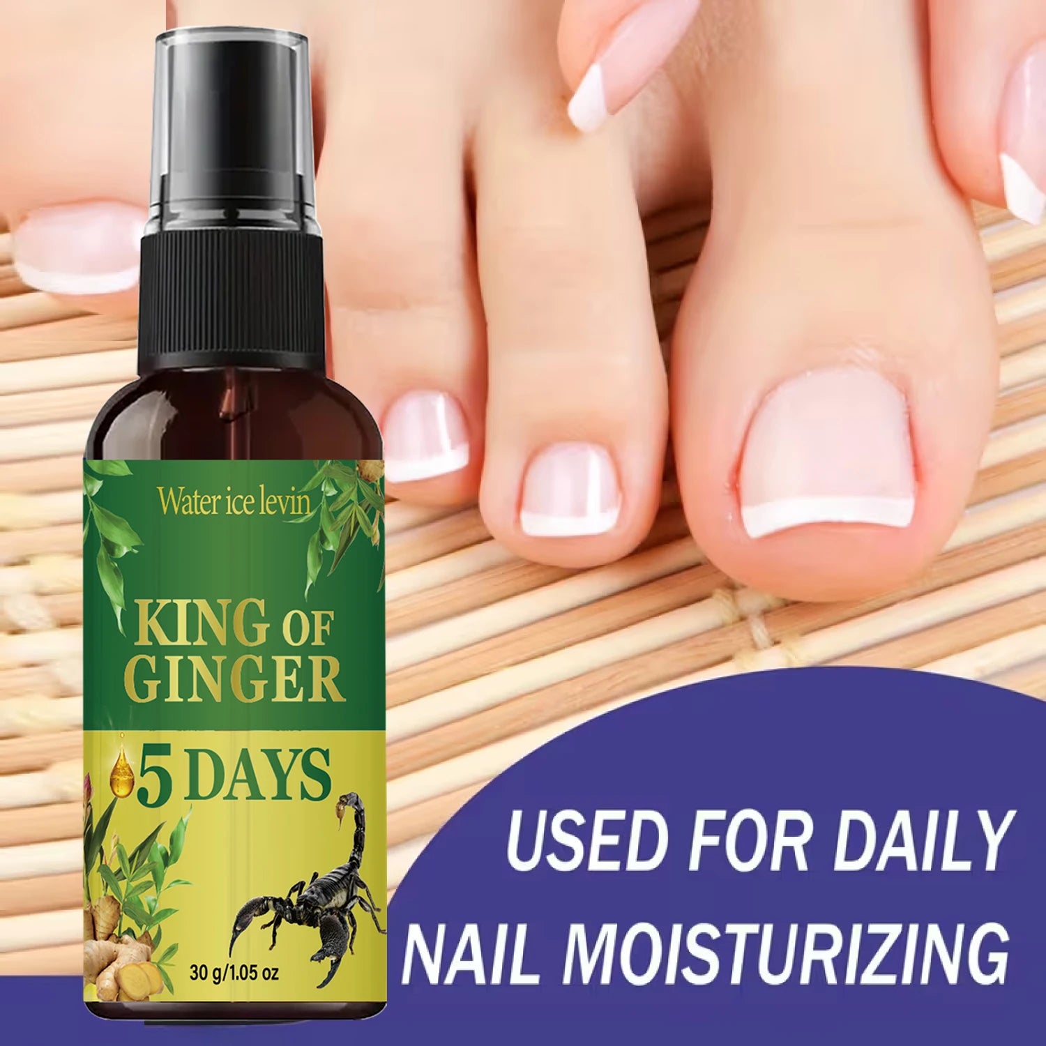Nail Care Spray, Nourishing & Strengthening with Collagen & Hyaluronic Acid for Healthy Nails