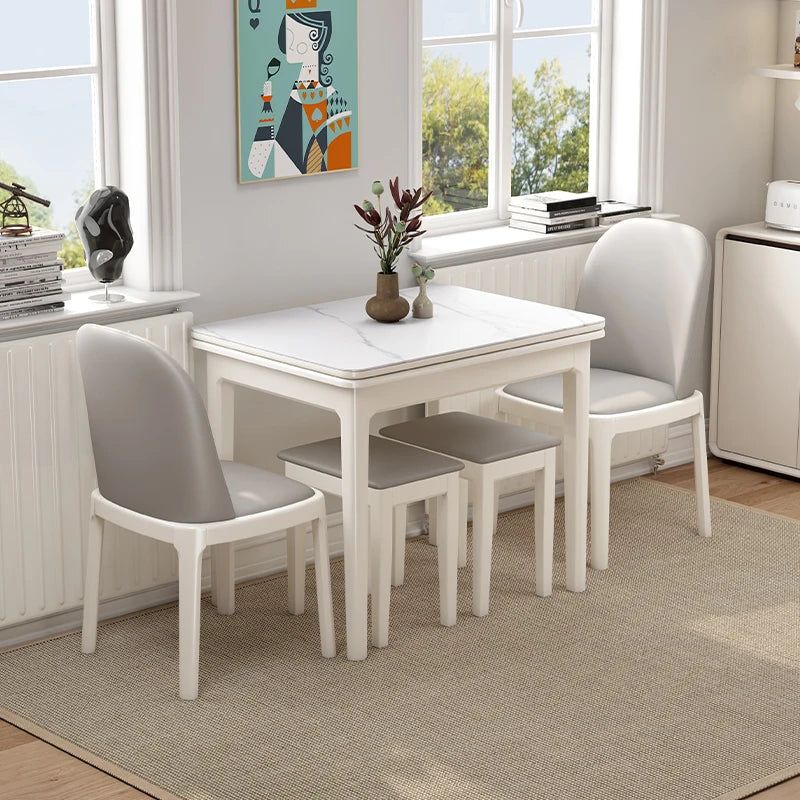 Delicacy Unique Desk Premium Luxury Nordic Design Dining Table Elegant Trendy Tavolo Di Pranzo Allungabile Dining Room Furniture