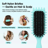 Salon Bursh Curly Hair Styling Brush for defined curls, featuring nylon bristles and colorful design options.