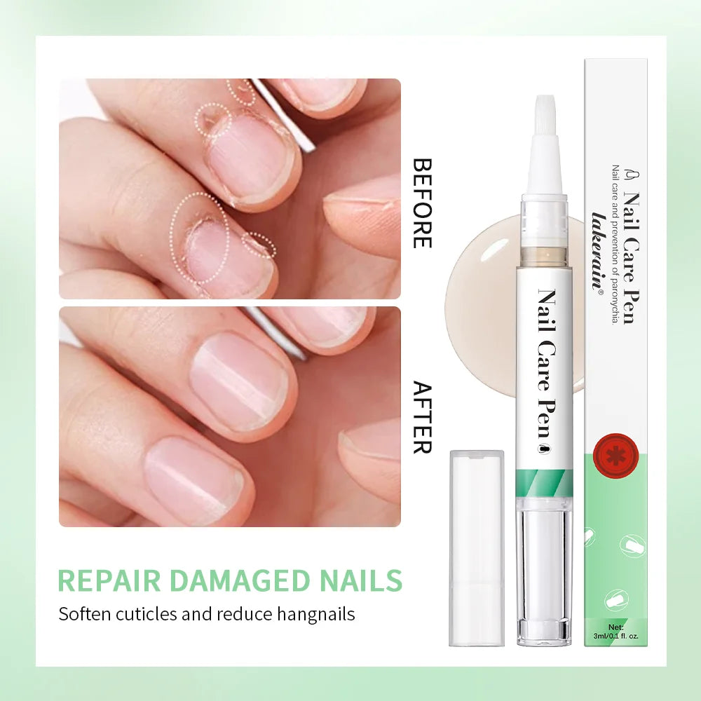 Nail Care Pen Nourish and Moisturize Nails Prevent Fungal Infections Improve Appearance Flat Brush Head Design Daily Nail Care