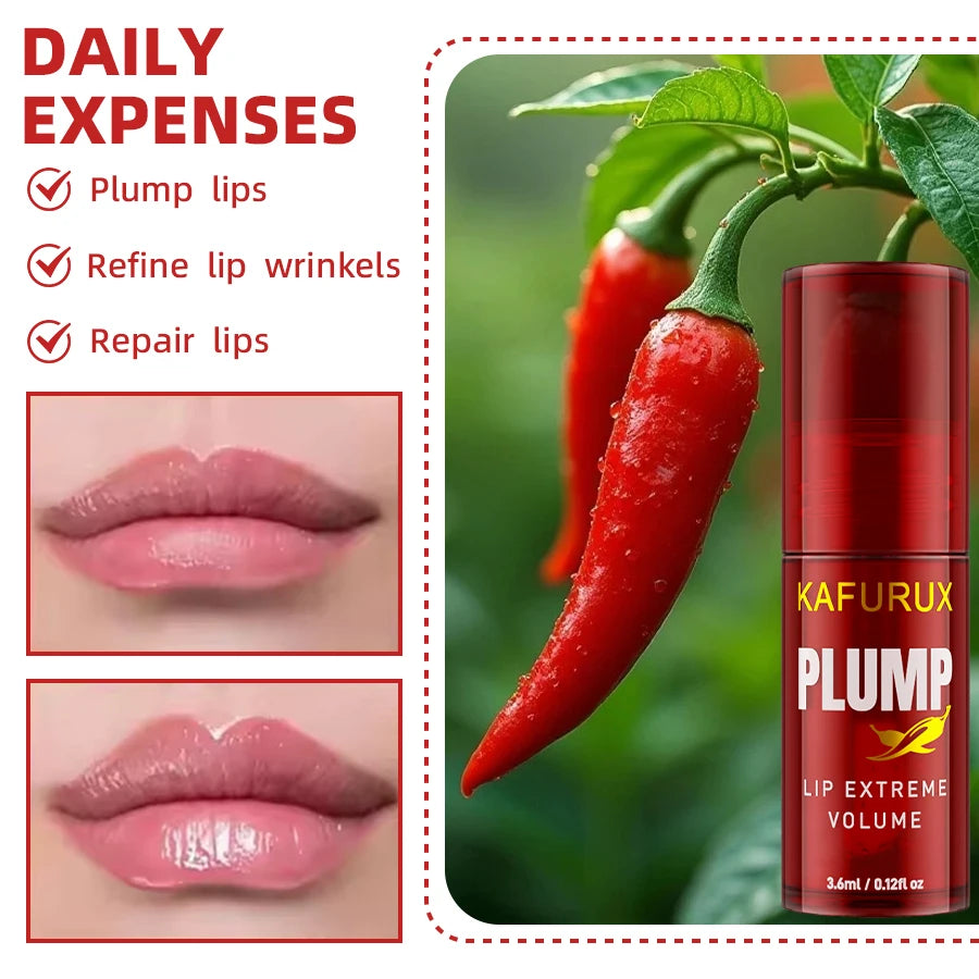 1/2PCS Lip Plump Long Lasting Lip Oil Moisturizing Lip Gloss Serum Instant Volumising Essence Oil Repair Lip Fine Lines Increase