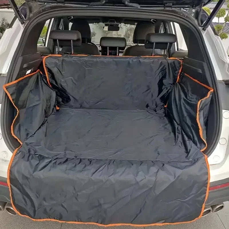 Pet Car Trunk Mat Durable Polyester Non-Slip Scratch Resistant Easy Clean SUV Car Pet Safety Pad Auto Interior Protector