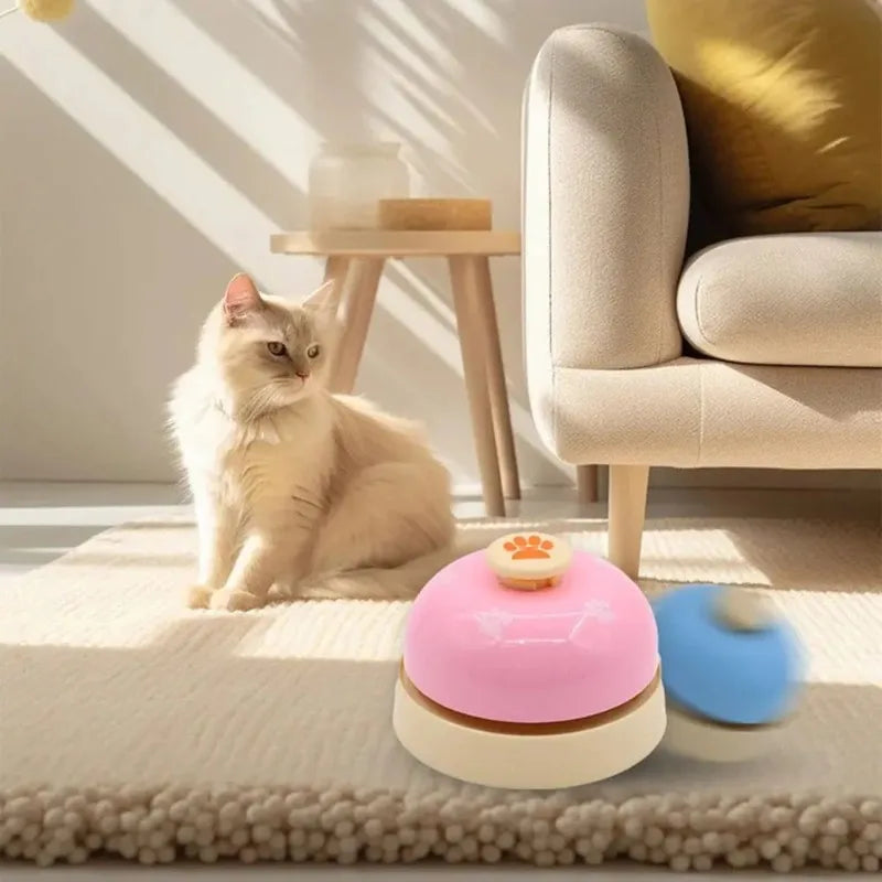 Pet Table Call Bell Toy Interactive Pet Training Toys Cat Kitten Call Bell Hand Press Puppy Food Reminder Feeding Bells