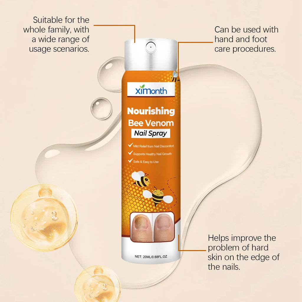 Nail Nourishing Spray Gentle Care for Hands and Feet, Strengthens Nails, Moisturizes, and Softens Cuticles