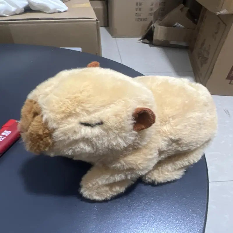 1 Piece Walking Moving Back And Forth Calling Electronic Pet Children's Toy Simulation Electric Plush Capybara Doll