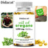 Oregano oil softgels for intestinal health, antioxidant benefits, Didacat brand, 120 softgels dietary supplement