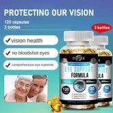 Lutein and Zeaxanthin Capsules in a bottle by DAITEA, eye health supplement for healthy vision and support.