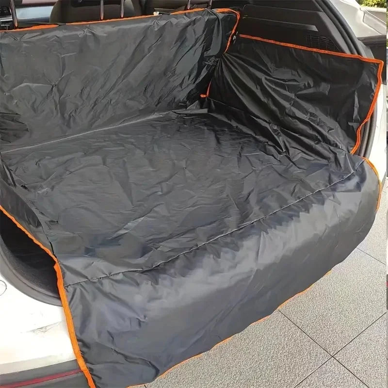 Pet Car Trunk Mat Durable Polyester Non-Slip Scratch Resistant Easy Clean SUV Car Pet Safety Pad Auto Interior Protector