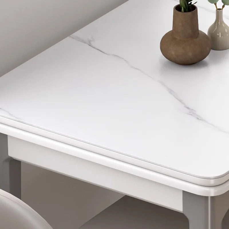 Delicacy Unique Desk Premium Luxury Nordic Design Dining Table Elegant Trendy Tavolo Di Pranzo Allungabile Dining Room Furniture