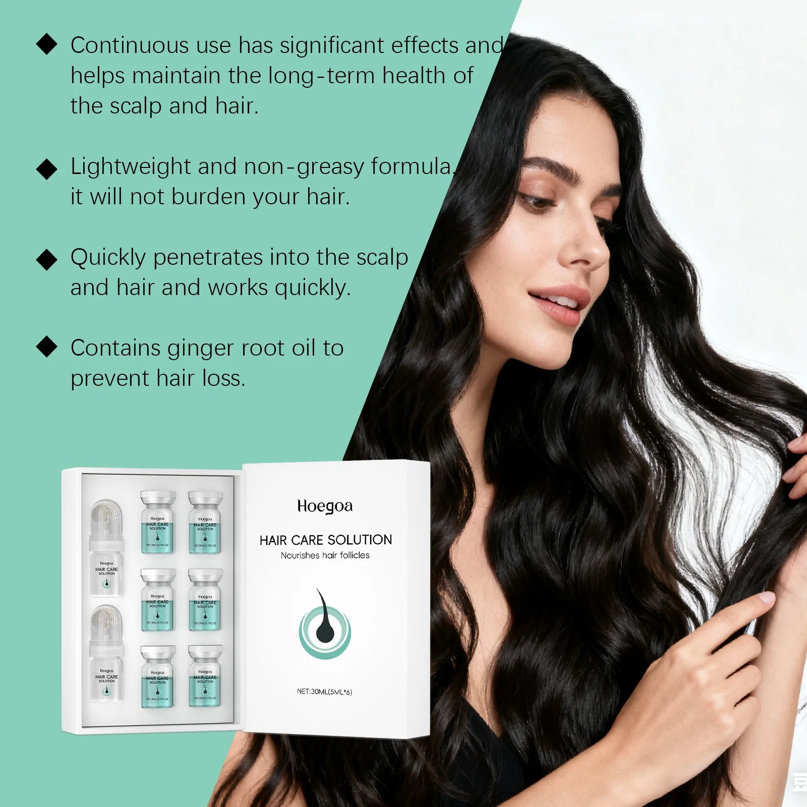 Scalp Nourishment Hair Growth Essence - Nourishing and Protecting, Smooth and Shiny Hair, Daily Scalp Care Ampoule Essence