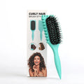 Salon Bursh Curly Hair Styling Brush: Defined Curls on Wet Hair- Nylon Bristles Detangling Volumizing Comb for All Hair Type
