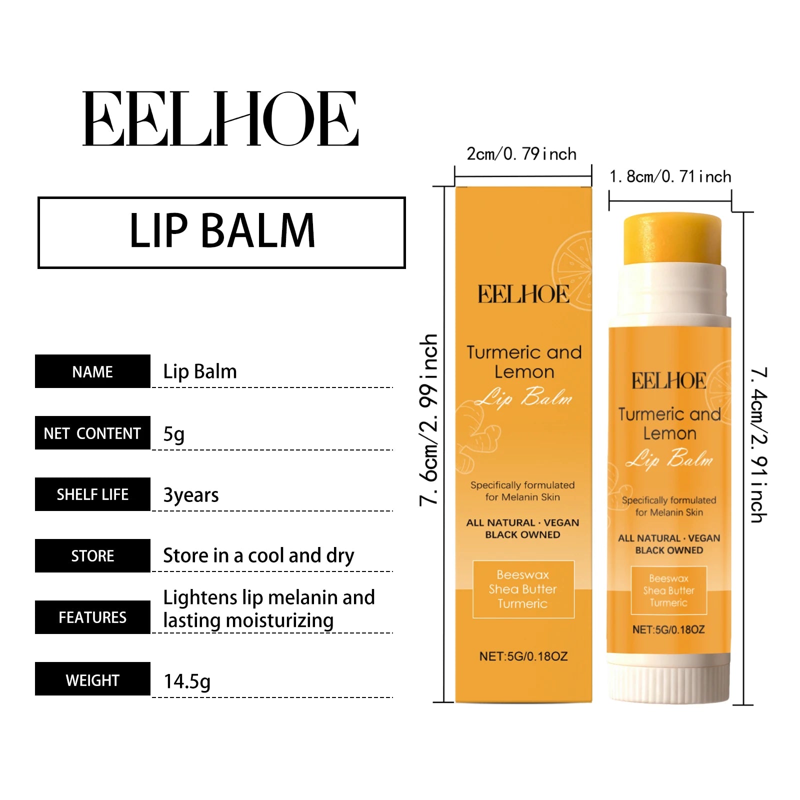 Coconut Lip Balm - Lasting Nourishment and Moisture for Men and Women - Daily Care Lip Balm