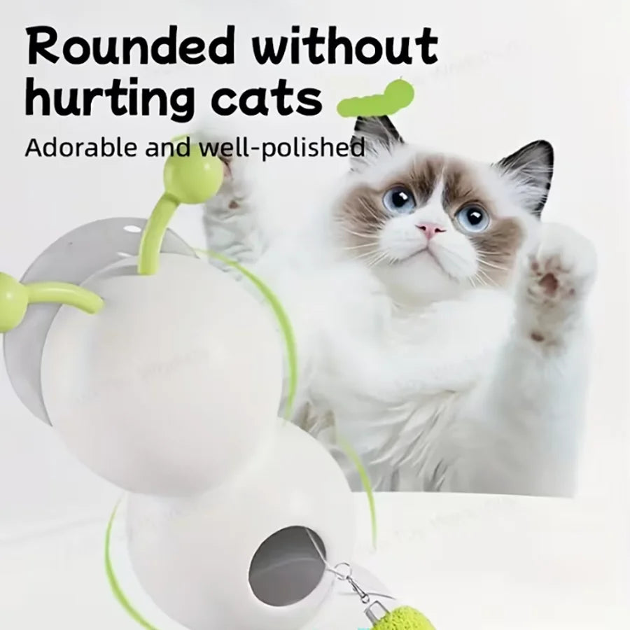 Caterpillar Pet Cat, Caterpillar Toy, Electric Self-Entertainment and Boredom Relief Device, Suction Cup Interactive Smart Pet C