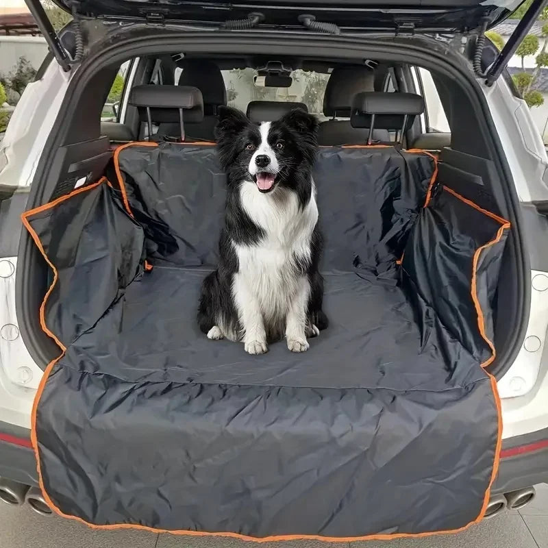 Pet Car Trunk Mat Durable Polyester Non-Slip Scratch Resistant Easy Clean SUV Car Pet Safety Pad Auto Interior Protector