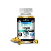 Lutein and Zeaxanthin Capsules in a bottle by DAITEA, eye health supplement for healthy vision and support.