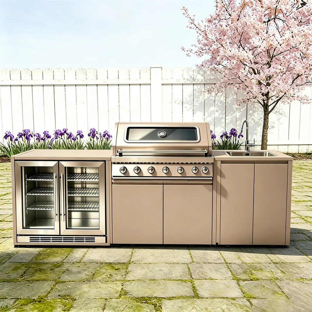 Full Kitchens Offer Complete Outdoor Kitchens, Durable Cabinets Set with Kitchen Islands & Carts, Ensemble Casserole De Cuisine