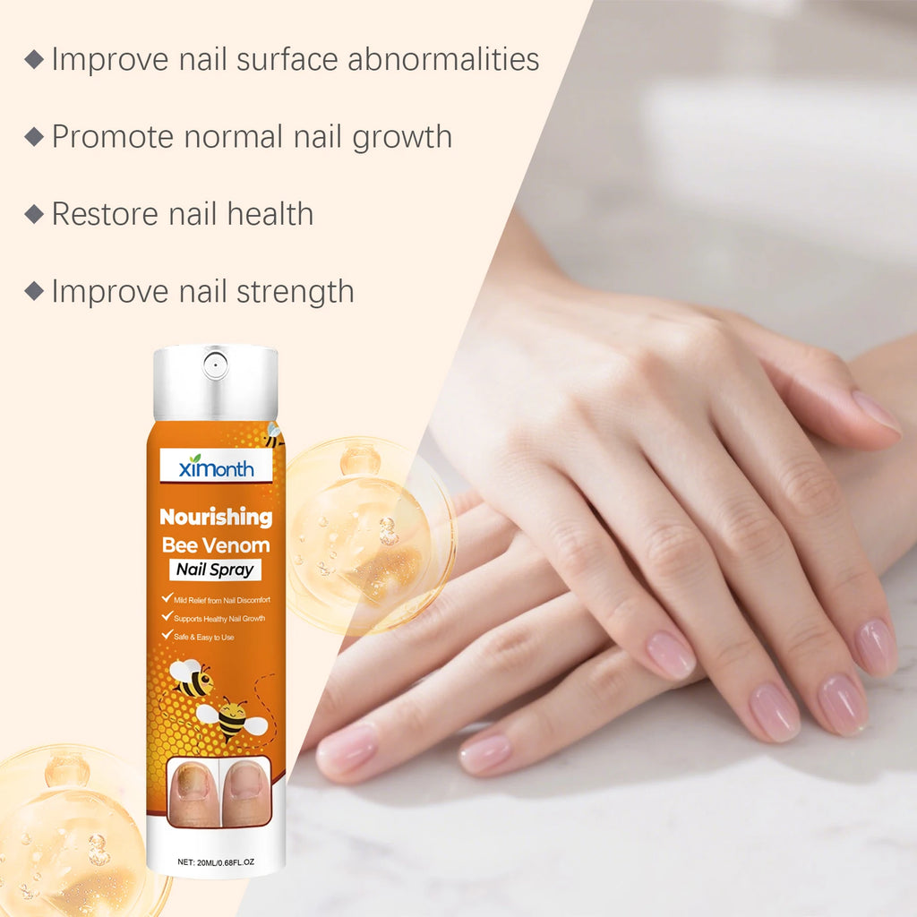 Nail Nourishing Spray Gentle Care for Hands and Feet, Strengthens Nails, Moisturizes, and Softens Cuticles
