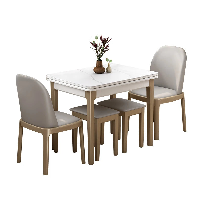 Delicacy Unique Desk Premium Luxury Nordic Design Dining Table Elegant Trendy Tavolo Di Pranzo Allungabile Dining Room Furniture