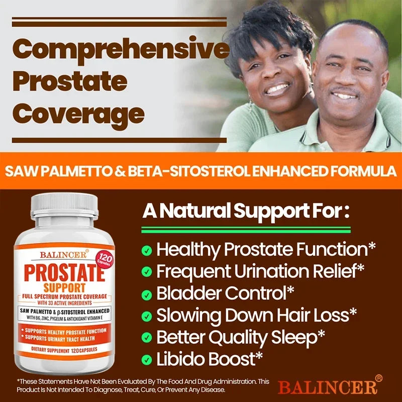 Prostate Supplements for Men - Men's Health Supplements for Prostate Health, Hair, Urinary Health, Bladder and Urinary Issues