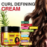 Curly Hair Care Kit featuring 10-in-1 Curl Cream and Batana Oil Serum for healthy curls.