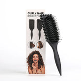 Salon Bursh Curly Hair Styling Brush for defined curls, featuring nylon bristles and colorful design options.