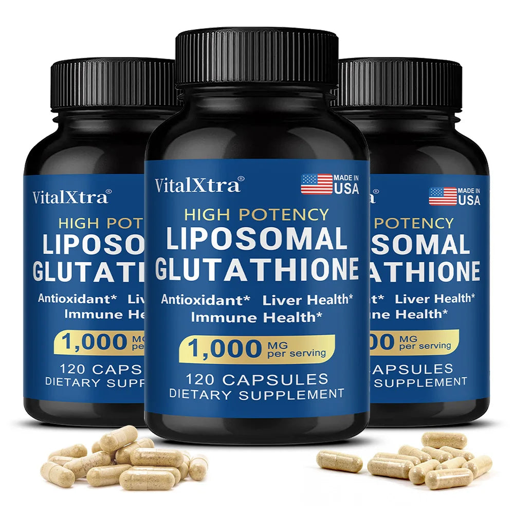 Liposome Glutathione, Supports The Immune System and Cardiovascular Health, Promotes Brain Health, Liver Health