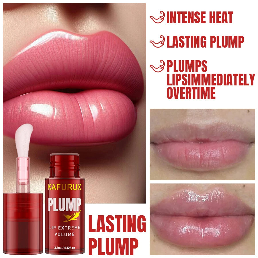 1/2PCS Lip Plump Long Lasting Lip Oil Moisturizing Lip Gloss Serum Instant Volumising Essence Oil Repair Lip Fine Lines Increase