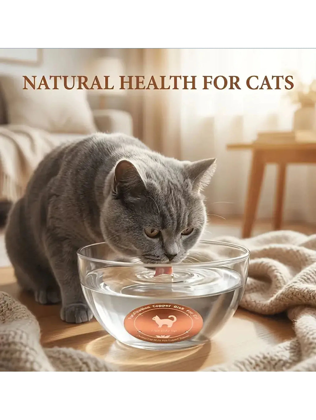 5 Copper Pet Water Purifiers, Suitable for Various Dogs, Cats, Cows, Chickens, Etc., Reusable, Water Purifier for Pets