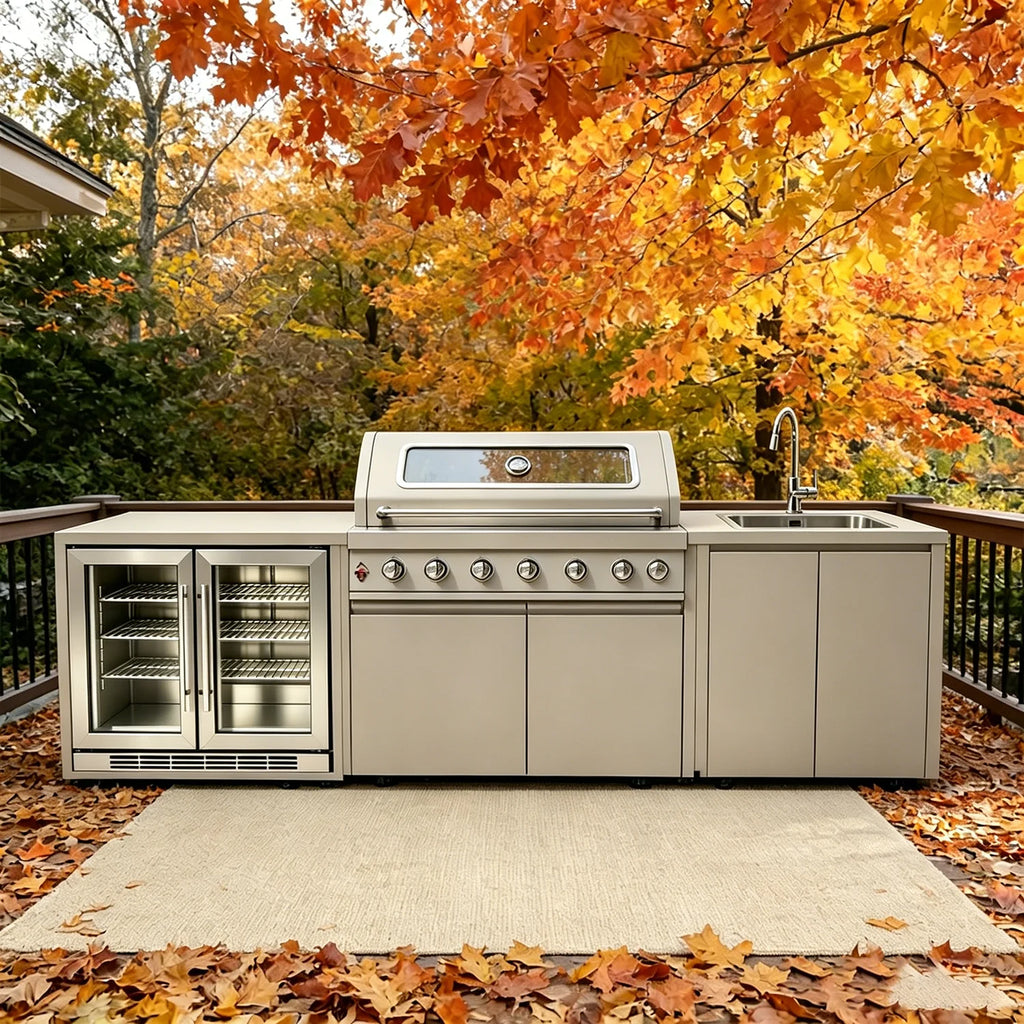 Full Kitchens Offer Complete Outdoor Kitchens, Durable Cabinets Set with Kitchen Islands & Carts, Ensemble Casserole De Cuisine