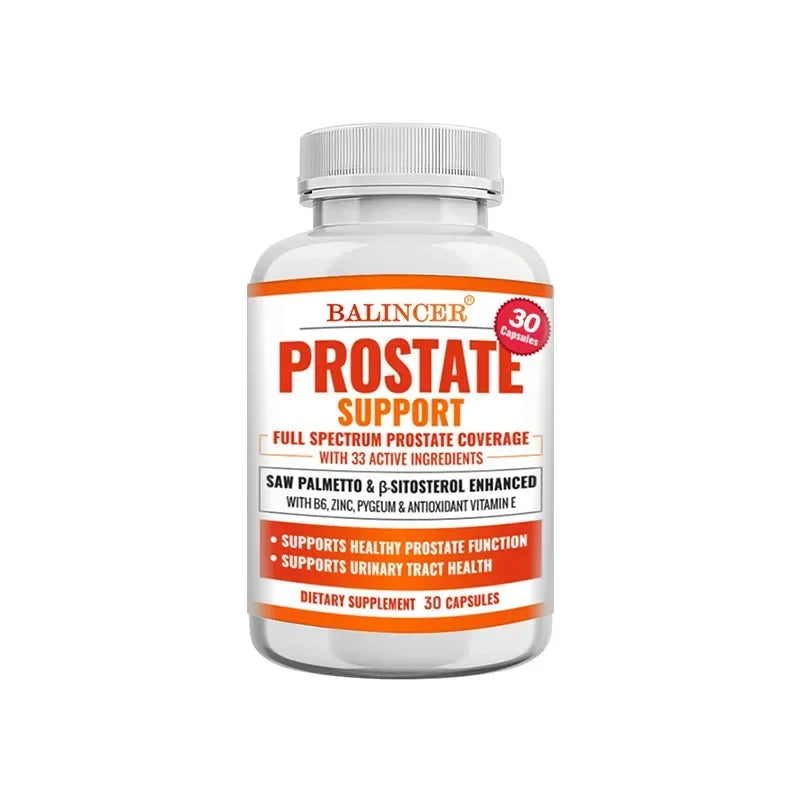 Beta-Sitosterol Saw Palmetto Capsules for Men's Prostate Health Vitamins Supports Hair Growth Men's Health Urinary Tract Health