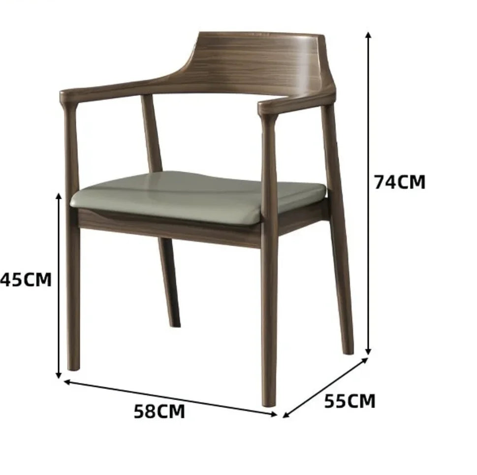High-End Minimalist Solid Wood round Dining Table Compact Home Use Ideal for Apartments Home Furniture