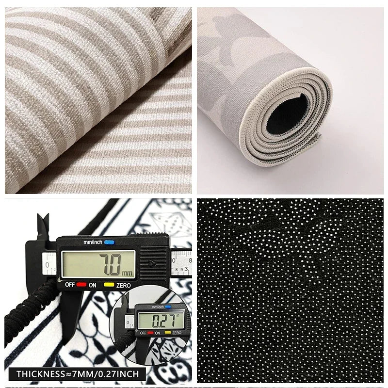 Living Room Carpet Large Size Pink Gradient Carpets Bedside Floor Mat Girly Cute Creative Home Decoration Rug for Bedroom 거실 카펫