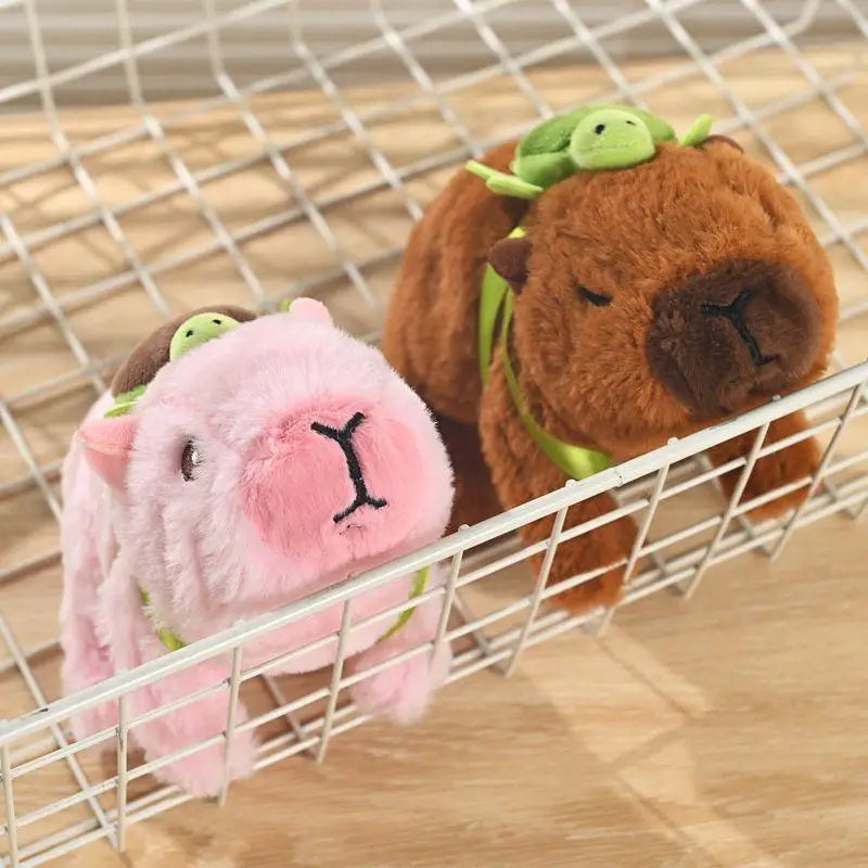 1 Piece Walking Moving Back And Forth Calling Electronic Pet Children's Toy Simulation Electric Plush Capybara Doll