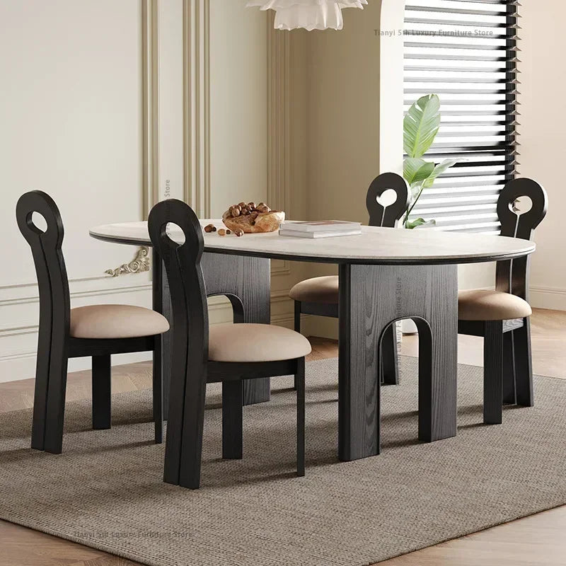 Nordic Wooden Dining Tables Living Room Marble Modern Dining Tables Kitchen Italian Design Home Furniture Tavolo Pranzo LLDT